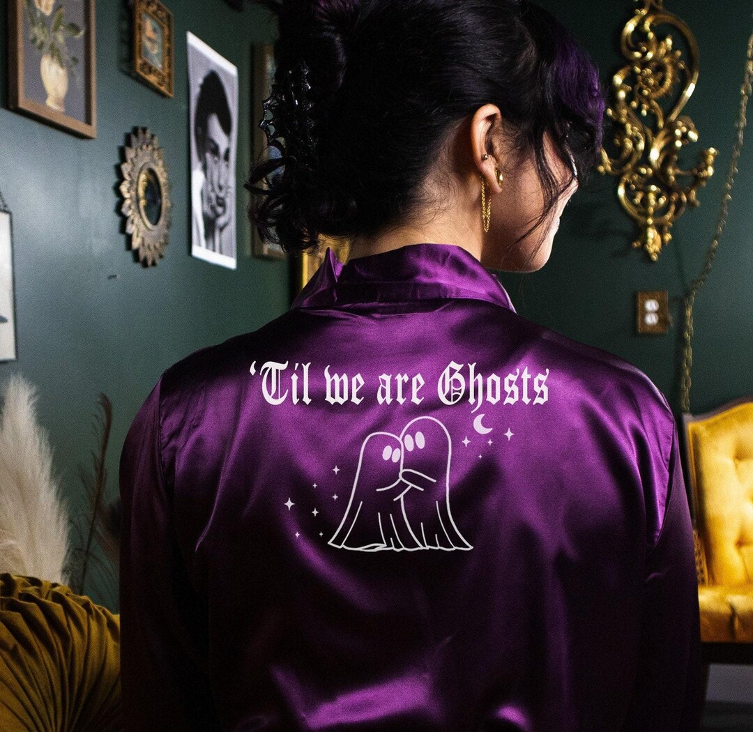 Ghost Lovers Til We Are Ghosts Robe, Bride Till Death Bachelorette Robe ...