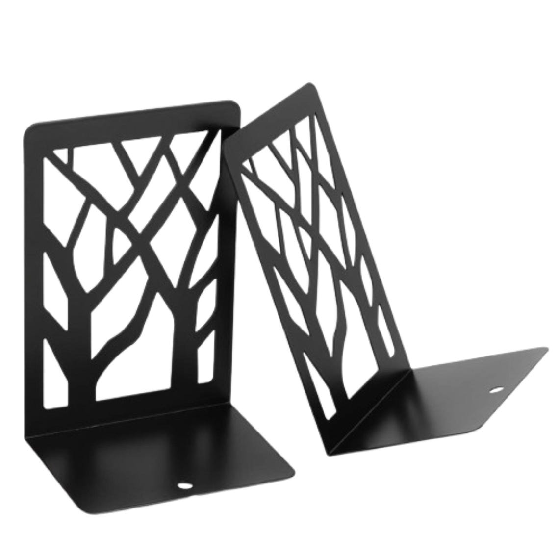 Tree Bookends Tree Bookends • Modern Black Metal Bookend Pair - Etsy