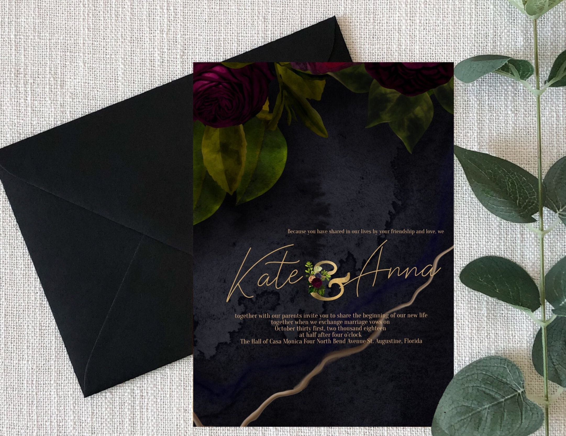 Moody Wedding Invitations Printable Wedding Sign Bundle - Etsy