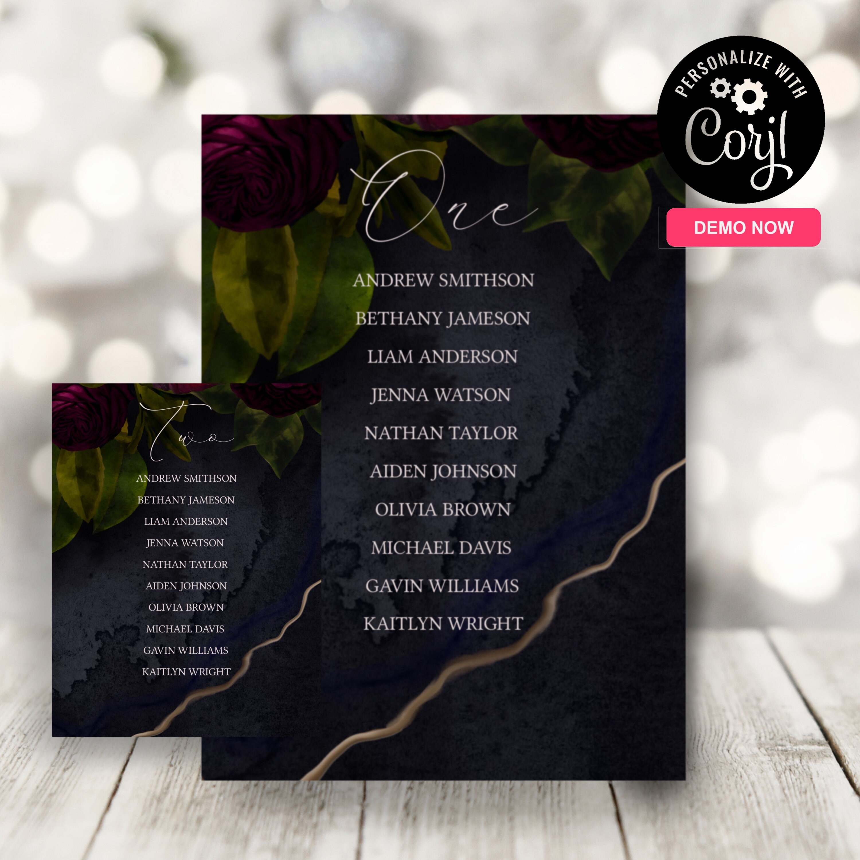 Moody Seating Chart - Etsy