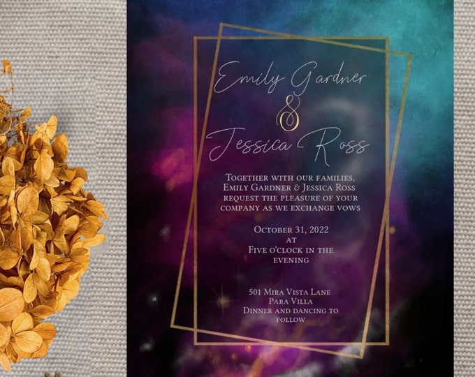 Downloadable Wedding Invitation Suite, Moody Wedding Invitations ...