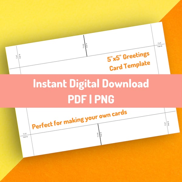 Printable 5x5 - Etsy