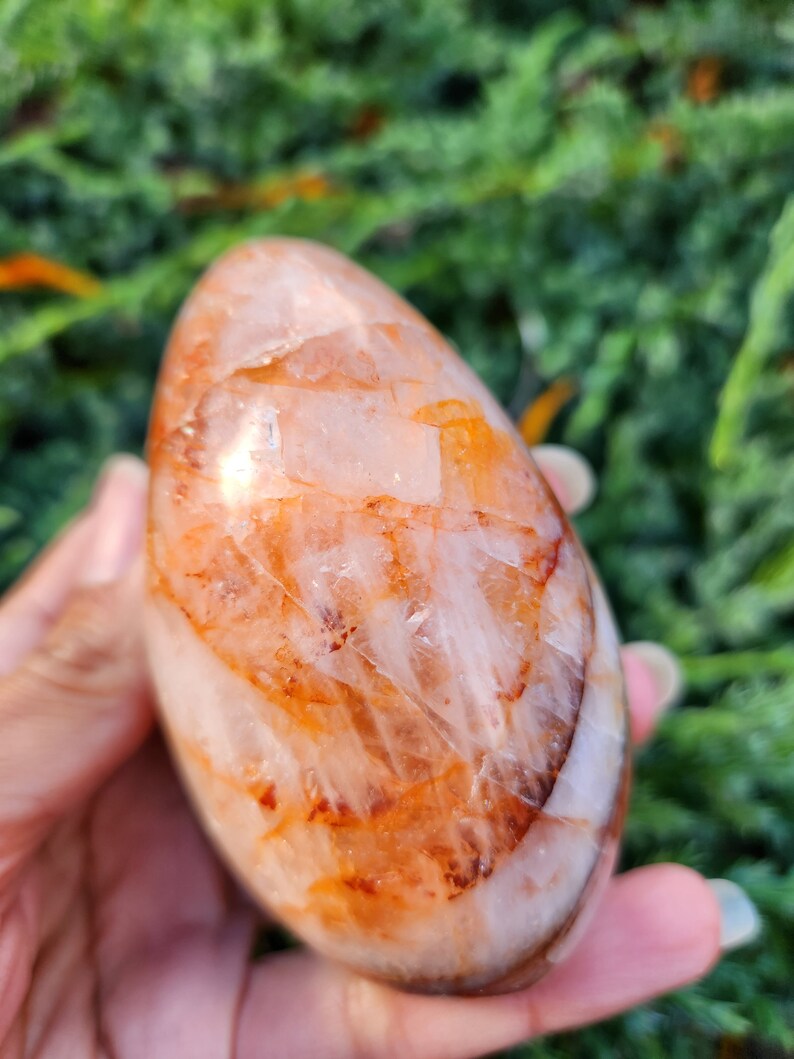 Natural Fire Quartz Freeform Hematoid Quartz Crystal Fire Etsy UK