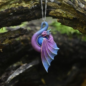 Dragon Princess Pendant, Fantasy Style Aesthetic Necklace for Renaissance and Medieval Fairs, Handmade Woodland Fairy Cosplay LARP Costume