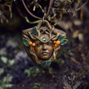 Mother Nature Handmade Necklace | Earth Goddess Pendant | Forest Spirit Necklace | Nature Inspired Necklace
