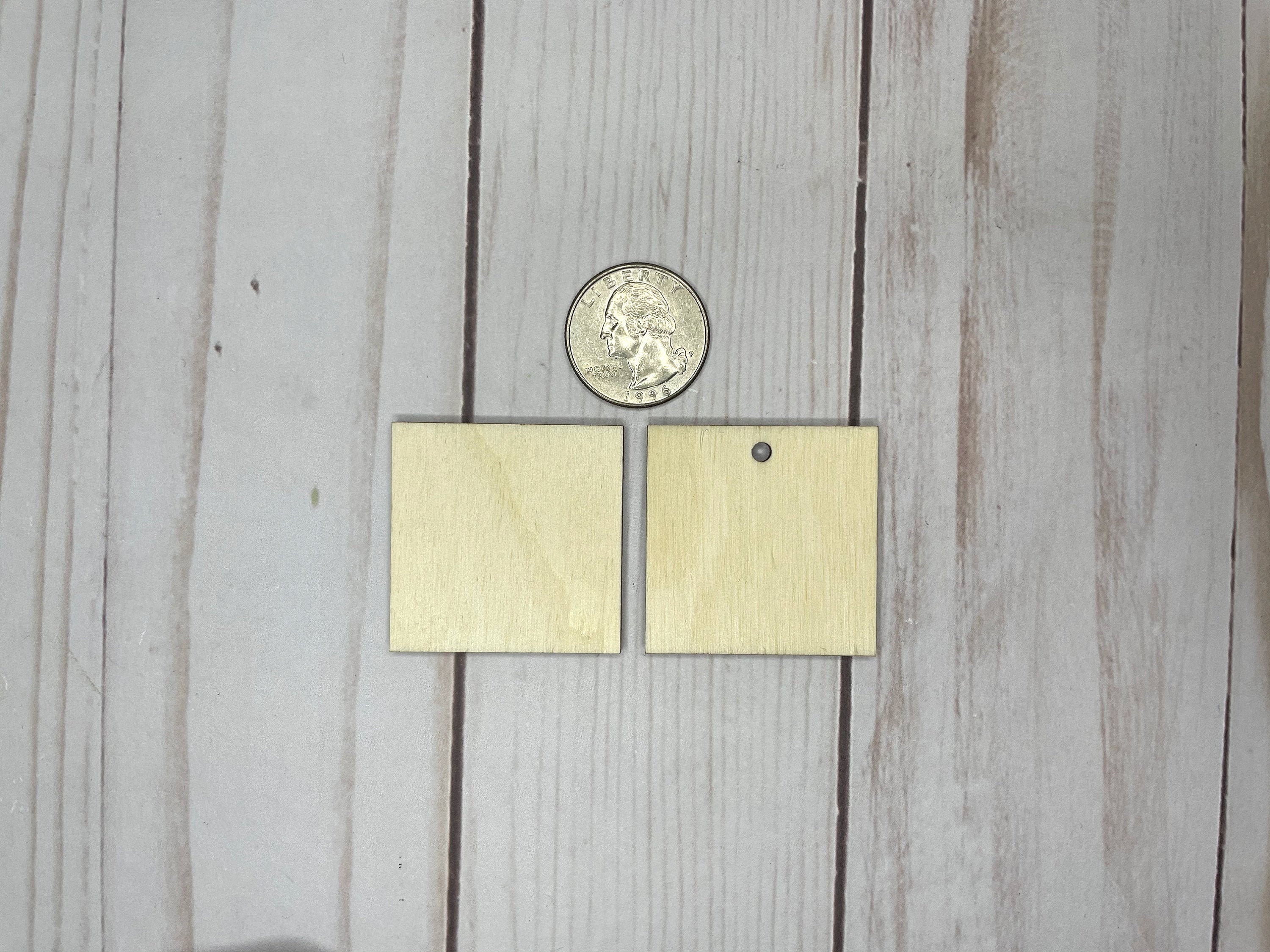 Bulk 1.5 Wood Craft Squares Bulk 1/8 Wooden Etsy