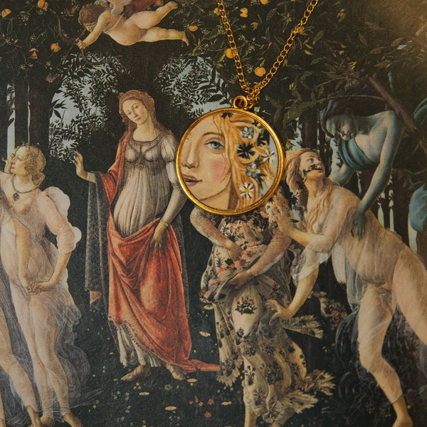 Collier Botticelli « Primavera » fait main