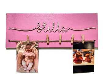 DRYSSON Grandchildren pink or blue photo gift for grandma and grandpa picture frame Christmas birthday grandchildren children picture frame