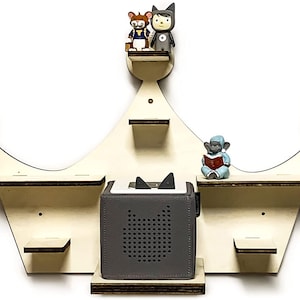 DIY shelf for the music box crown suitable for Toniebox children&#39;s name baby room to paint with desired name individual gift birthday