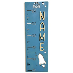 Personalized measuring stick children&#39;s room individually with desired name made of wood boys girls measure child children&#39;s room