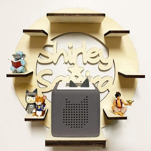 DIY shelf for the music box name circle suitable for Toniebox children&#39;s baby room to paint yourself with desired name individual gift