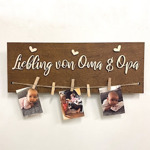 Drysson Grandchildren Favorite of Grandma and Grandpa Picture Frame Christmas Birthday Grandchildren Children Picture Frame Gift for Grandparents