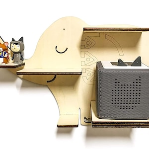 DRYSSON DIY 棚 ご希望の名前付き 象 トニーボックス オルゴールに最適 絵画用 Tonieregal Tonie Box 棚 子供部屋 ご希望の名前