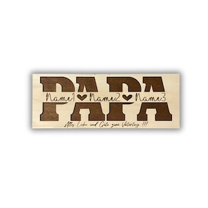 DRYSSON Dad Father&#39;s Day Gift for Dad or Grandpa for Father&#39;s Day Individual Personalized Father&#39;s Day Gift with Engraving 3D Father&#39;s Day