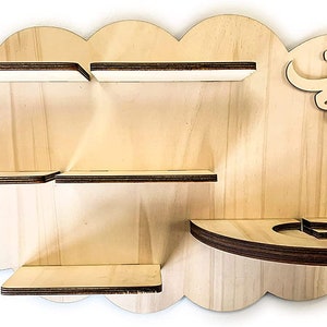 DIY Regal mit Wunschamen Wolke passend für die Toniebox Musikbox zum bemalen Tonieregal Tonie Box Regal Kinder Zimmer