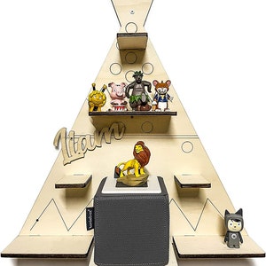 DIY Regal mit Wunschamen Tipi passend für die Toniebox Musikbox zum bemalen Tonieregal Tonie Box Regal Kinder Zimmer
