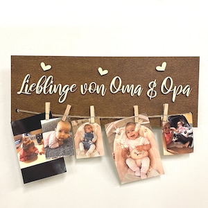 Drysson Grandchildren Favorites of Grandma and Grandpa Picture Frame Christmas Birthday Grandchildren Children Picture Frame Gift for Grandparents
