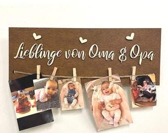 Drysson Grandchildren Favorites of Grandma and Grandpa Picture Frame Christmas Birthday Grandchildren Children Picture Frame Gift for Grandparents