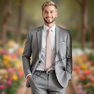 Suits for men gray two piece party wear, grooms men suit, outfit wedding prom bespoke,  Suit Parties Groomsmen Suit, Wedding Attire