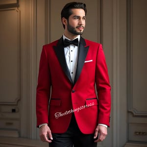 Classic Red Tuxedo Two piece suit,wedding attire formal suits, ,tailored fit suit custom suits, groomsmen suits, red tuxedo suit,