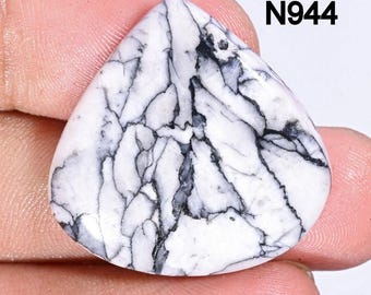 Pinolith Jasper Cabochon – Heart-Shaped Gemstone, Jewelry Making Supply