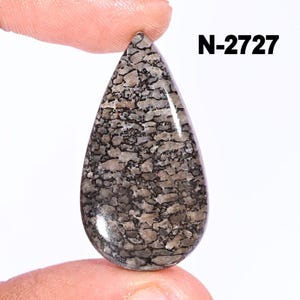Pear Shape  Dinosaur Bone Gemstone -Natural Dinosaur Bone Cabochon - Healing Crystal  - Hand Made -Dinosaur Bone Crystal For Making  Jewelry