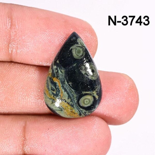 Kambaba Jasper Cabochon, Polished Loose Gemstone, DIY Jewelry Stone