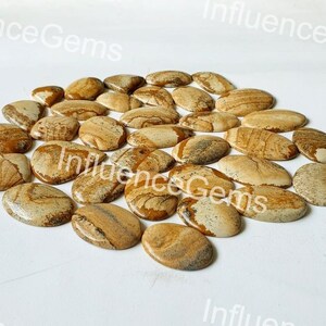 Gorgeous Picture Jasper Cabochon Gemstone Lot - Natural Picture Jasper Gemstone - Mix Size & Shape Picture Jasper Crystal For Making Jewelry