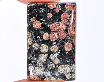 Mexican Flower Obsidian Cabochon – Healing Crystal Pendant Gemstone