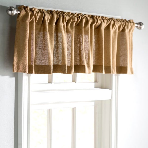 Burlap Valance Etsy