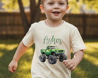 Monster Truck Shirt for Kids Truck Shirt for Boys Monster Truck Shirt for Toddlers Monster Truck Kid Shirt, Custom Monster Truck Tshirt Kids