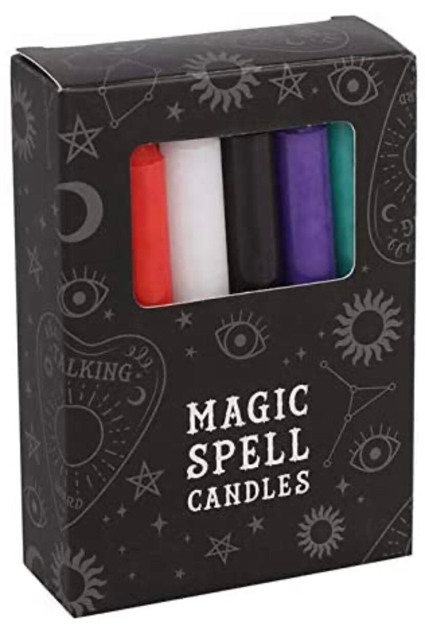 Magic Spell Candles Bundle Gift Set with 12 Mixed Colour Etsy