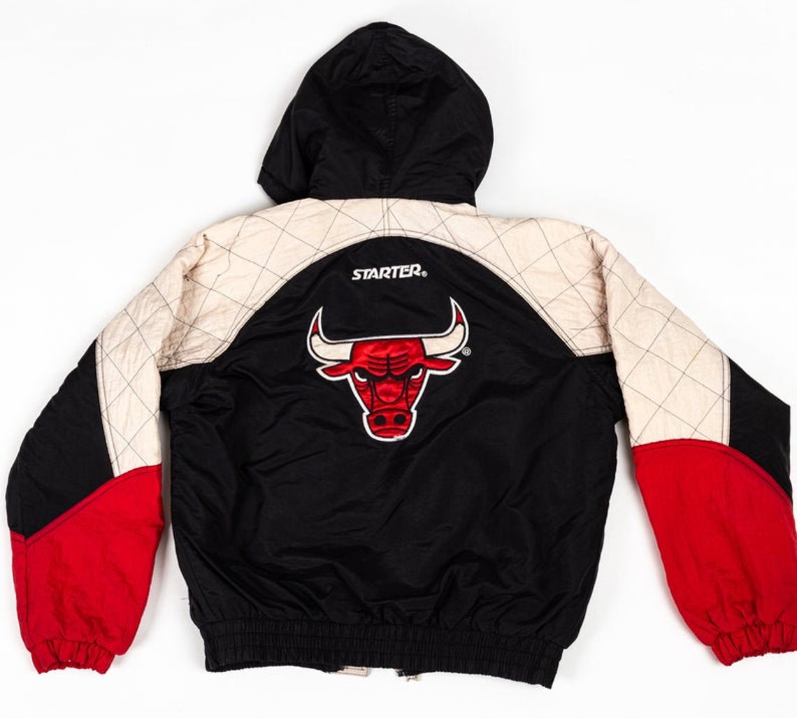 Vintage NBA Basketball Streetwear Puffer Jacket 90s Chicago | Etsy