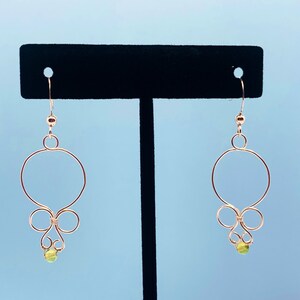 Sterling Silver Peridot Drop Earrings