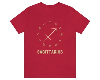 Sagittarius Zodiac T-Shirt, Star Sign Birthday Gift