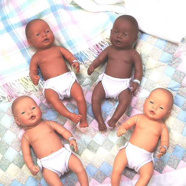22" New Baby Anatomically Correct Doll | Sexed Male-Female | White-Dark-Black-Asian Skin Tones