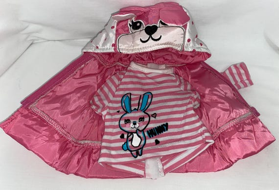 18" Pink Bunny Puffer Vest Set with Jeans | 18" Doll Clothes | Fits Most 18" Dolls