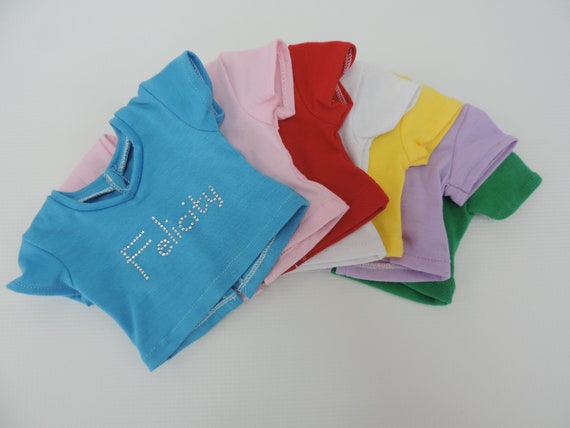 Rhinestone "Felicity" T-shirt | Fits Most 18" Girl Dolls | 18 Inch Doll Clothes