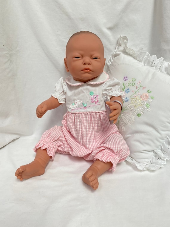 Pink Gingham Clothing Set for 20-21" Baby Dolls | Vinyl Dolls