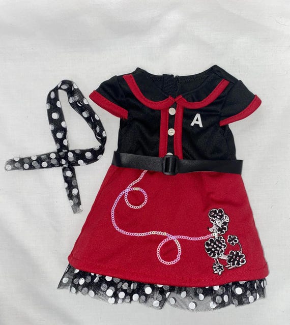 1950s Poodle Dress Set | Fits Most 18" Girl Dolls | 18 Inch Doll Clothes