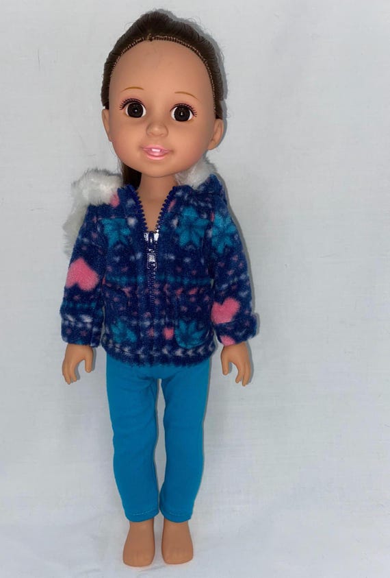 14.5" Blue Snowflake  Pants Set | 14.5" Doll Clothes | Fits 14.5 in Slim Body Dolls