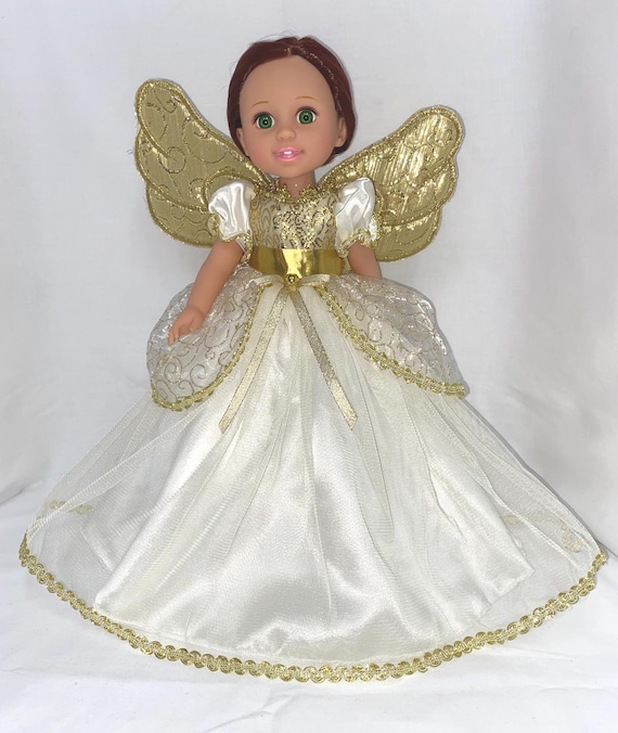 14.5" Gold Angel Dress | 14.5" Doll Clothes | Fits 14.5 in Slim Body Dolls
