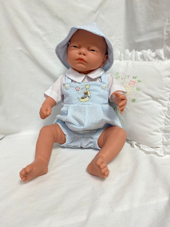 Blue Gingham Clothing Set for 20-21" Baby Dolls | Vinyl Dolls