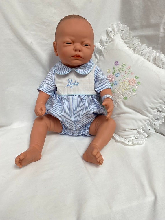 Blue Stripe Romper for 20-21" Baby Dolls | Vinyl Dolls