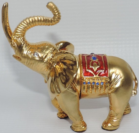 Asian Elephant Trinket Box