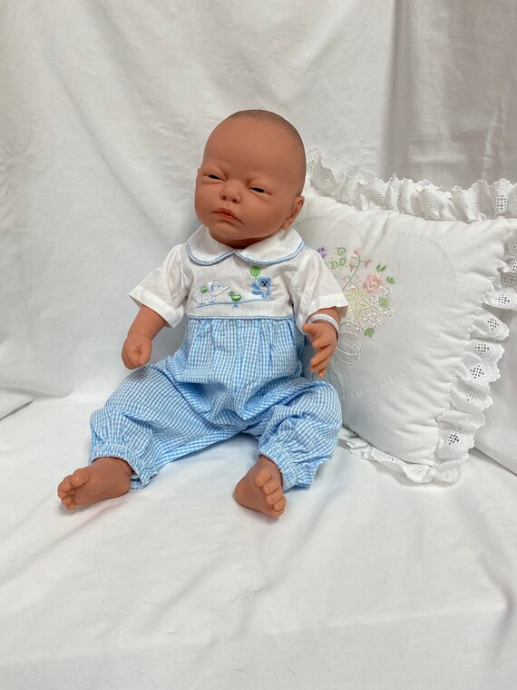 Blue Gingham Clothing Set for 20-21" Baby Dolls | Vinyl Dolls