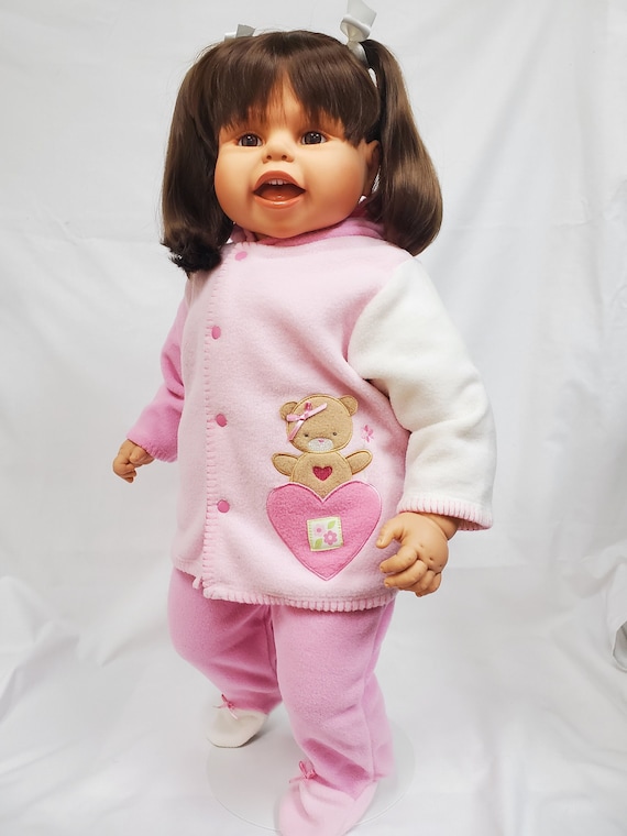 27" Big Kids Sandra with 2 pc. Fleece Outfit |  Soft Body Doll