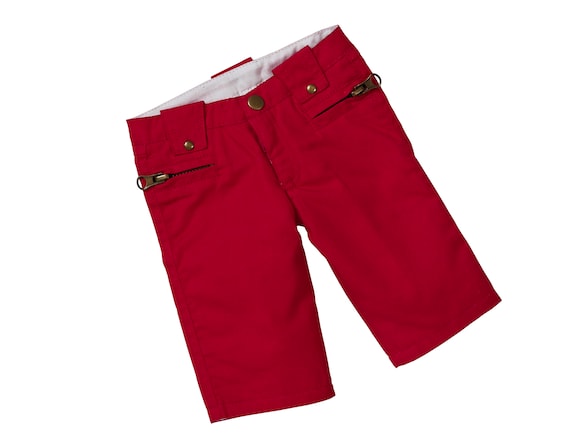 Red Cargo Pants | Fits Most 18" Girl Dolls | 18 Inch Doll Clothes
