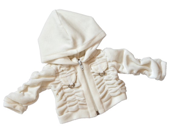 Ivory Ruched Hoodie | Fits Most 18" Girl Dolls | 18 Inch Doll Clothes