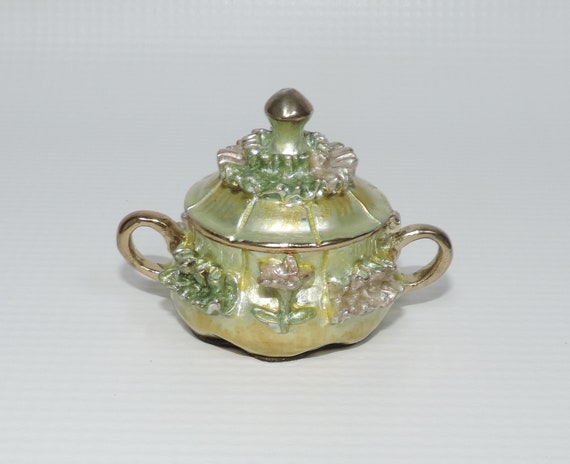 Decorated Sugar Bowl Trinket Box